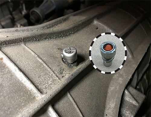 6R80 Transmission Vent Cap with Red Check Valve