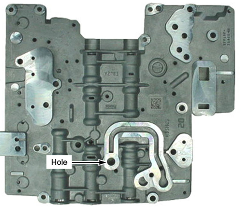 Figure 6 6R80 Upper Casting Hole in Start-Stop Applications