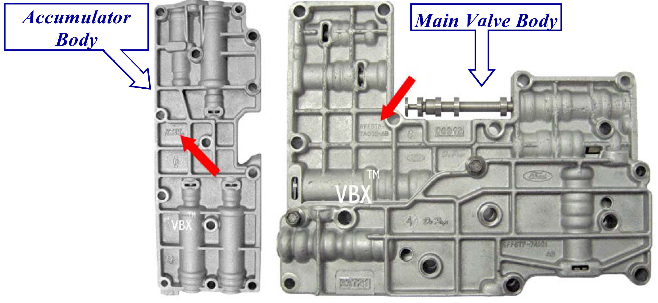 ford aod transmission casting numbers