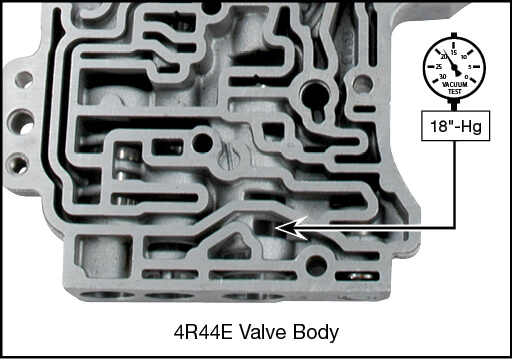 4R44E, 4R55E, 5R44E, 5R55E Boost Valve Kit Vacuum Test Locations