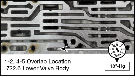 722.6 1-2, 4-5 Overlap Control Sleeve Kit Vacuum Test Locations