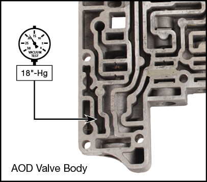 AOD Boost Valve Kit Vacuum Test Locations
