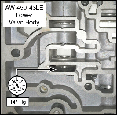 450-43LE Boost Valve Kit Vacuum Test Locations
