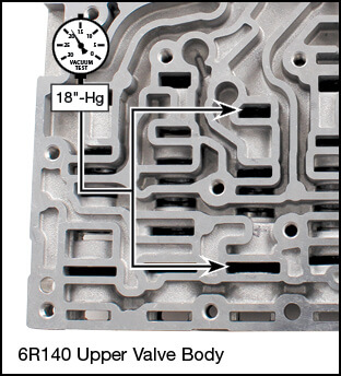 6R140 Oversized Forward Clutch Regulator Valve Kit Vacuum Test Locations