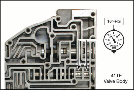 41TE, 42LE, 42RLE, 45RFE, 545RFE, 62TE, 68RFE Oversized Solenoid Switch Valve Plug Kit Vacuum Test Locations