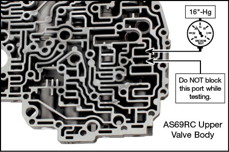 AS69RC Oversized Secondary Pressure Regulator Valve Kit Vacuum Test Locations