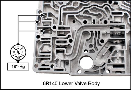 6R140 Converter Limit Valve Kit Vacuum Test Locations