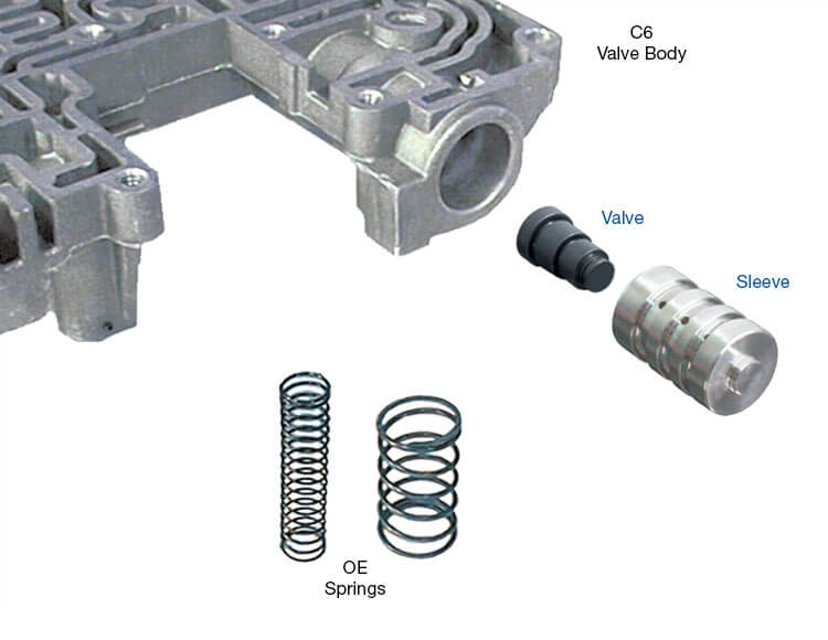 thumbnail interactive-video image 1 of Sonnax 4L60E 4L65E 4L70E Boost Valve Kit (2006+) – Short .472 4 Groove – 77898e-16k 1 of 3