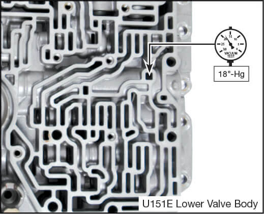 U151E, U151F, U250E Oversized Pressure Regulator & Boost Valve Kit Vacuum Test Locations