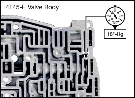 4T40-E, 4T45-E Boost Valve Kit Vacuum Test Locations