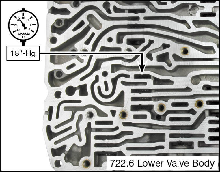 722.6 Oversized Regulating Valve Pressure Control Valve Kit Vacuum Test Locations