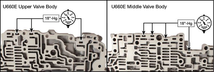 U660E, U660F, U760E, U760F O-Ringed End Plug Kit Vacuum Test Locations