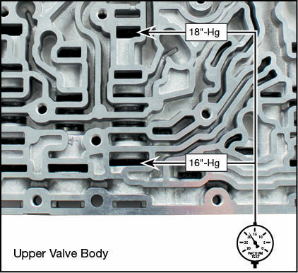6R140 Oversized Direct Clutch Regulator Valve Kit Vacuum Test Locations