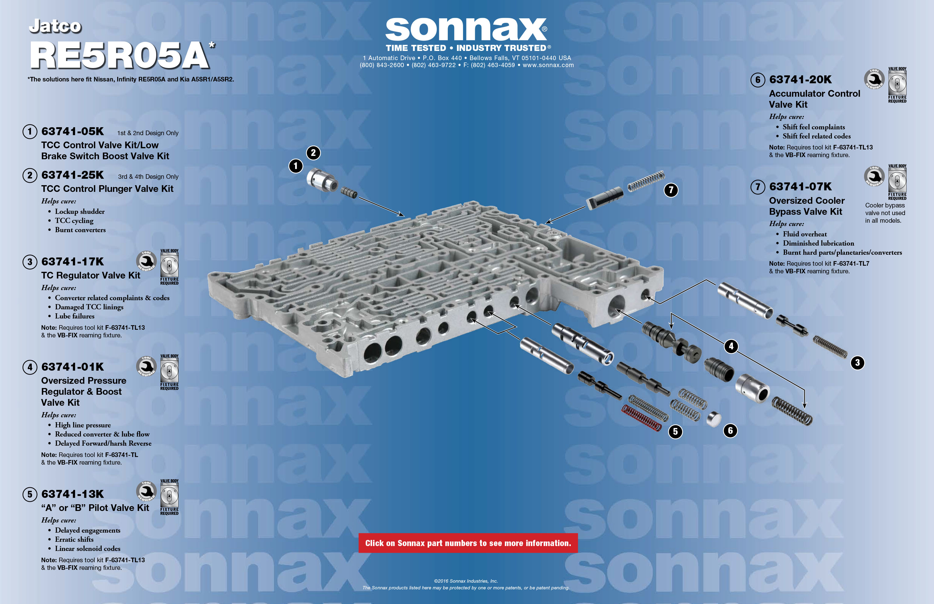 Sonnax Oversized Cooler Bypass Valve Kit - 63741-07K 700r4 wiring schematic 